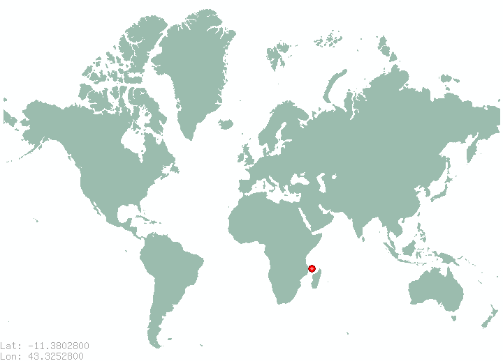 Ouemani in world map